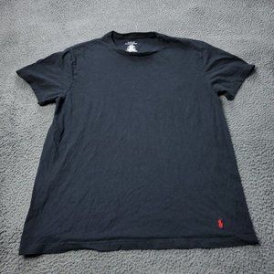 Polo Ralph Lauren  Shirt Cotton Short Sleeve Black Mens Size L Large